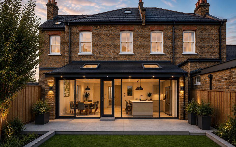 Completed loft conversion and extension render