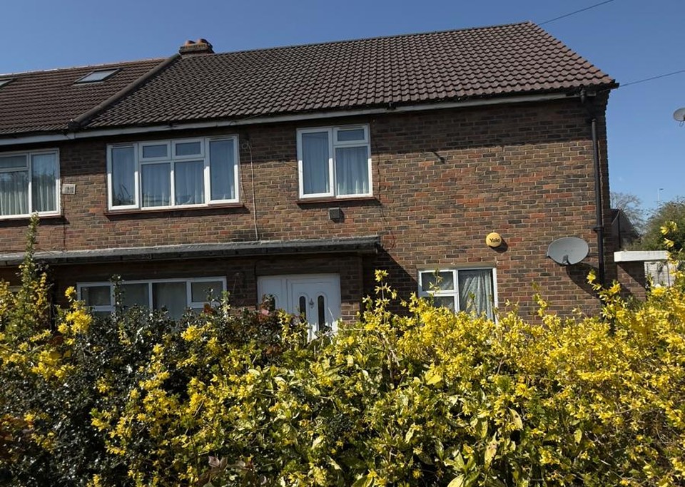 Existing front elevation of 136 Sutton Lane, Hounslow, ahead of the approved loft conversion